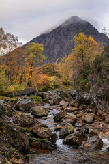 River Coupall and Buachaille Etvie Mor, Glencoe, Highlands, Scotland © Quarterland Photos