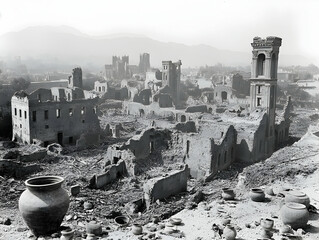 City Ruins After Disaster