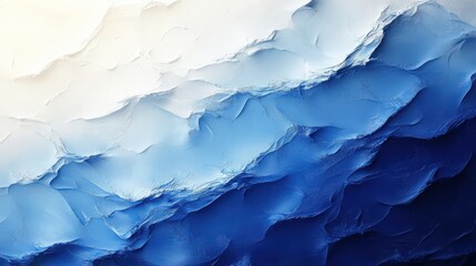 Obraz premium Abstract blue and white texture resembling layered ice formations aerial view