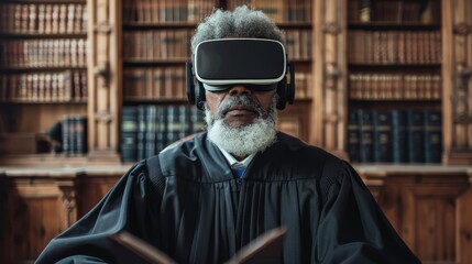 Obraz premium Virtual reality trial experience transforms judiciary processes for enhanced understanding