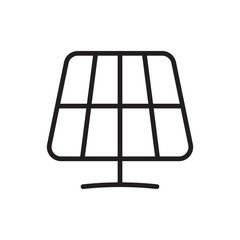 Solar Panel Line Icon