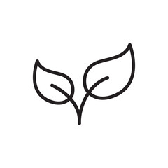 Plant and House Line Icon