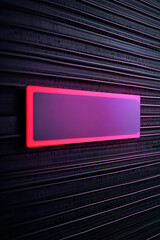 Data Protection Regulation and Secure Backup, glowing pink sign on dark textured wall