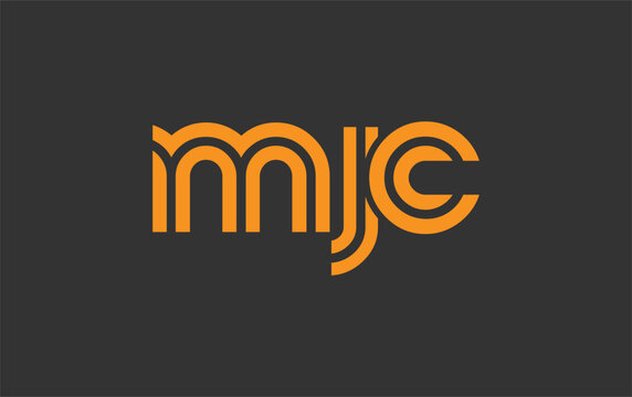 MJC Creative Unique Modern Letter Logo Design. Stylized logo featuring a unique letter design, presenting abstract minimalist aesthetics and modern appeal.