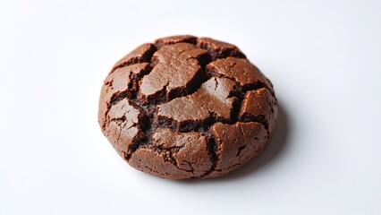 Fototapeta premium Brownie cookie on white background