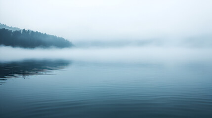 Fototapeta premium fog on the lake