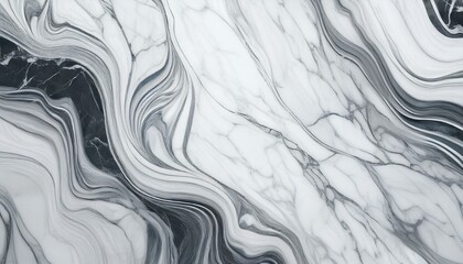 Obraz premium white carrara marble texture background with elegant curly grey veins generative ai