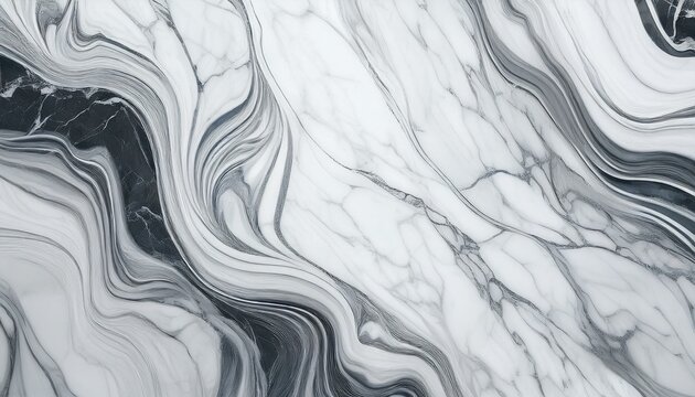 white carrara marble texture background with elegant curly grey veins generative ai