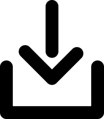 Ícone Minimalista -baixar, download, carregar, baixo, abaixo, para Interfaces, Aplicativos, Web, Tecnologia e Design