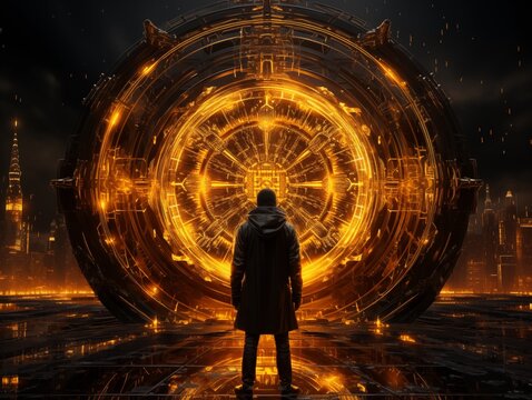 Cyberpunk Portal: A Futuristic Gateway to the Unknown
