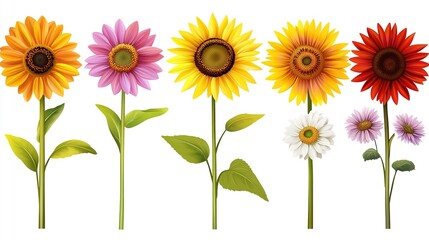Delicate Pink Cosmos Flowers at Sunset