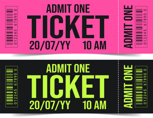 Naklejka premium Tickets