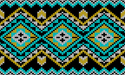 Abstract ethnic geometric pattern design for background or Wallpaper.