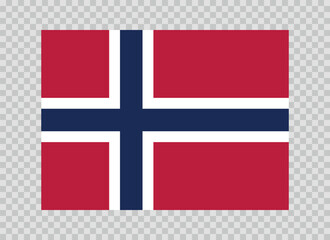 Obraz premium Flag of Norway. Norwegian national symbol in official colors. Template icon. Abstract vector background.