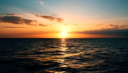 Fototapeta premium Sunset over the Ocean.