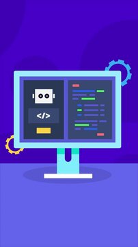 AI code assistance, Artificial intelligence writing code, AI generating code for software and application.