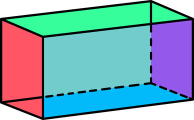 3D Rectangular Prism Illustration