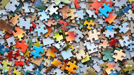 Puzzle assembly challenge home activity guide indoor close-up mindfulness and creativity