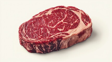 Obraz premium Sizzling ribeye steak preparation kitchen food photography bright lighting close-up culinary excellence