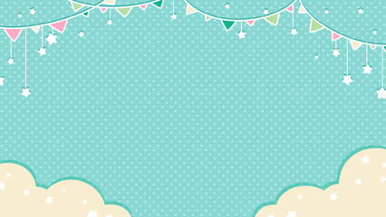 Cute pastel background in party theme