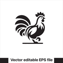 Vector minimalist chicken 
