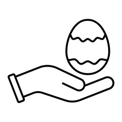 Easter Egg outline icon