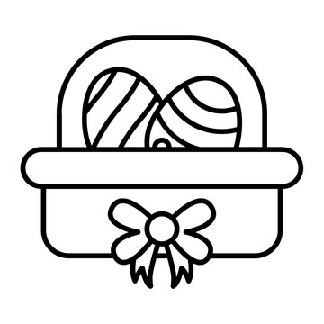 recommend clip art: Easter Eggs outline icon