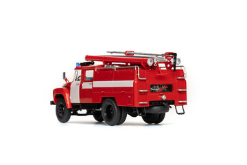 fire truck isolated on white background