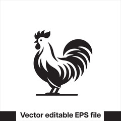 Vector minimalist chicken 