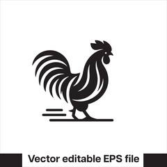 Vector minimalist chicken 