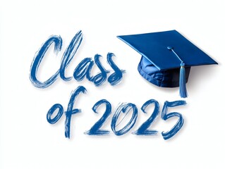 Congratulations graduates illustration. Class of 2025 trendy design