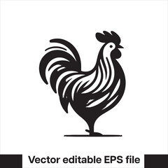 Vector minimalist chicken 