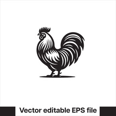 Vector minimalist chicken 