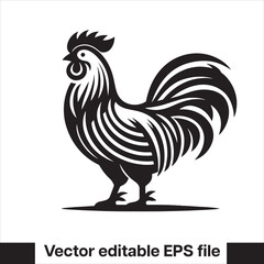 Vector minimalist chicken 