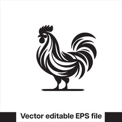 Vector minimalist chicken 