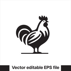 Vector minimalist chicken 