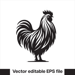 Vector minimalist chicken 
