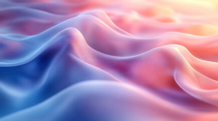 Fototapeta premium Abstract waves flow, creating feeling of calm and smooth, with flowing colors