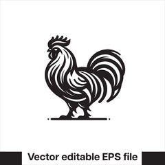 Vector minimalist chicken 
