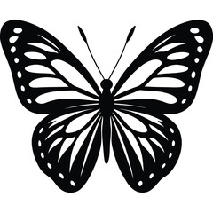Clean and Simple Butterfly Logo Vector Illustration
