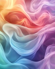 Fototapeta premium A vibrant swirl of colorful, flowing patterns offers a mesmerizing visual experience for creative projects.