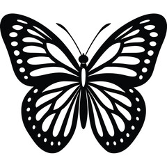 Clean and Simple Butterfly Logo Vector Illustration