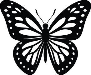 Clean and Simple Butterfly Logo Vector Illustration