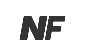 NF Techno Editable Font Logo For Corporate Branding. Bold, Futuristic Design With Unique Typographic Ideas. Minimal Custom Type And Dynamic Letter