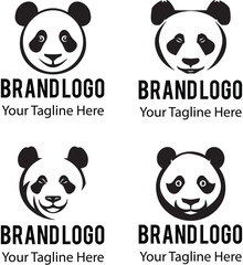 Panda logo vector
