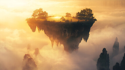 island floating in the air