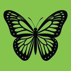 Clean and Simple Butterfly Logo Vector Illustration