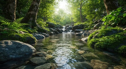 Obraz premium forest-stream-standard-scale-4_00x