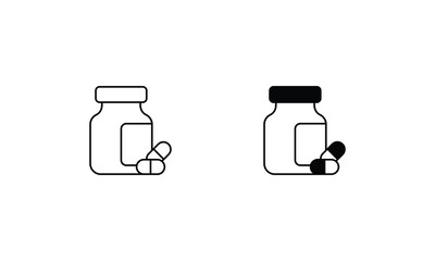 Drugs vector icons set stock illustration