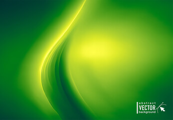 Green flame abstract vector background for presentations or Saint Patrick's Day flyers